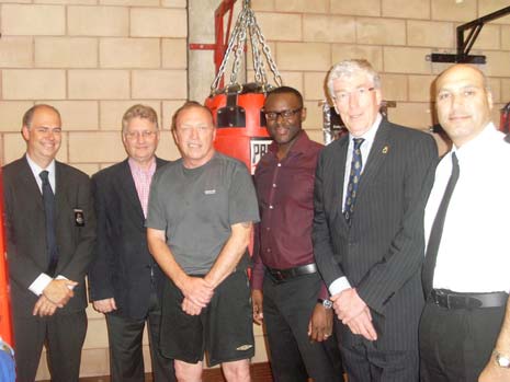Derbyshire's New High Sheriff Boxes Clever During Chesterfield Police Visit