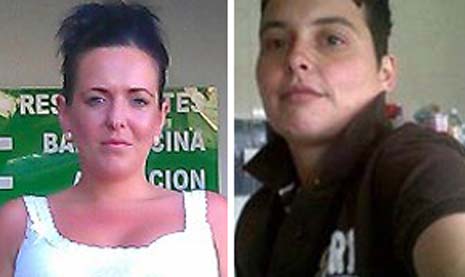 The two adult victims of the North wingfield fire, Josie Leighton (left) and Claire James