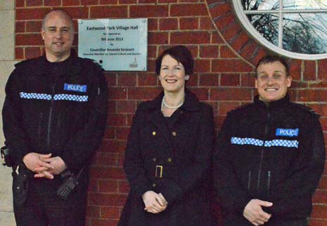 The new Police office, which is at Hasland Village Hall in Eastwood Park, has been provided by Chesterfield Borough Council.