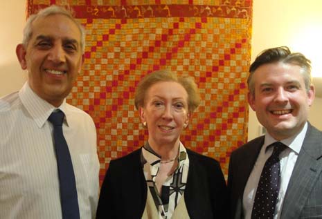 Mr Dhindsa was introduced by Derby South MP, Dame Margaret Beckett; the UK's first woman Foreign Secretary in Tony Blair's Government.