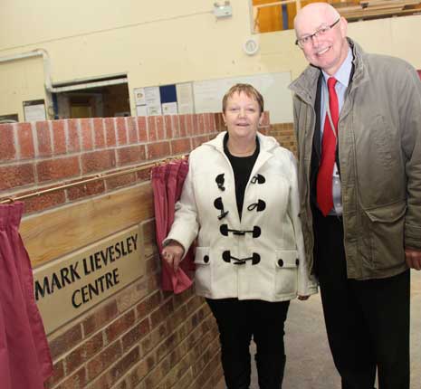 This was also the perfect opportunity for College Principal, Trevor Clay and Mark's mother, Angie, to unveil a commemorative stone renaming the building after the popular Lecturer.