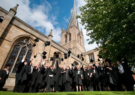Chesterfield College Graduates at The Crooked Spire