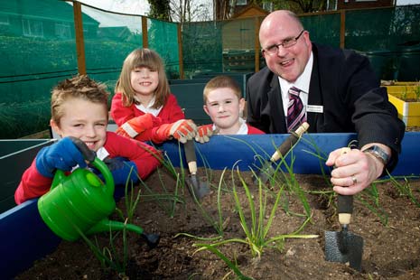 Christopher digs deep for Hasland school eco-project