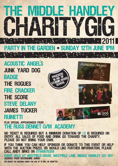 Charity Gig raising funds for special school