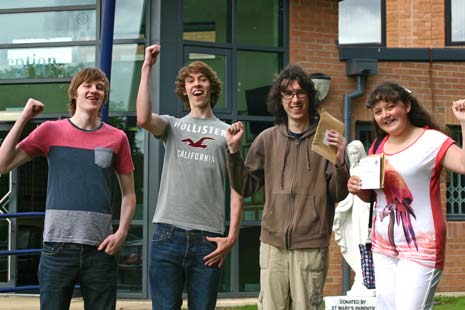 The Future's Bright As Students In Chesterfield Get Their A Level Results