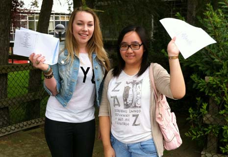Sophia Yeh, whose results included eight A*s and five As, said: I am very proud and pleased with these results - and so is my mum!