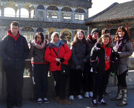 Six pupils from Shirebrook's Stubbin Wood special school walked along the Great Wall and made new friends when they paid a visit to China.