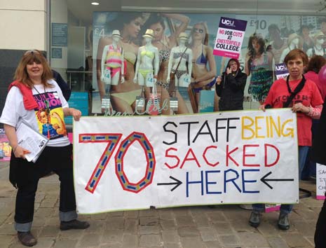 Shirley Stephenson, one of the Chesterfield College staff at risk of redundancy after 35 years at the College, spoke to us about her fears for the immediate and ongoing future and impact on students with the cuts being actioned