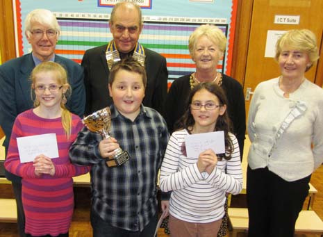 The winner was 10 year old Christopher Chiad from Hady Primary School with his rendition of Roald Dahl's poem, 'The Centipede Song'. Runners-up, also from Hady Primary School, were Isobel Woolley with 'The Adventures of Isobel' by Ogden Nash and Melissa Moxon with 'The Visitor' by Ian Serraillier. 