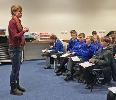 Helen told the children that, having attended a recent match where she sat in front of the press box, a word she heard frequently from commentary teams was possession. That word went round and round in her mind, and the poem 'Talk Of The Town' was born