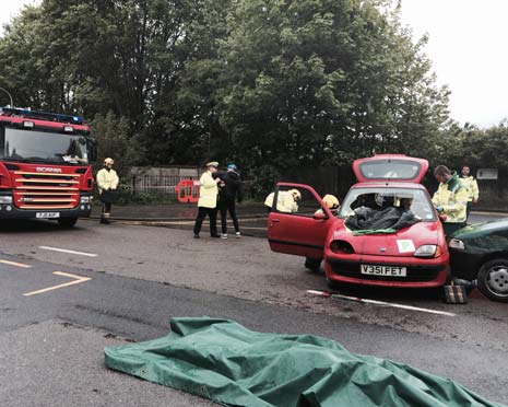 The Chesterfield Post spoke to many of those involved - firstly to Watch Manager Neil Porteous from Derbyshire Fire and Rescue Service who was in charge of the event.