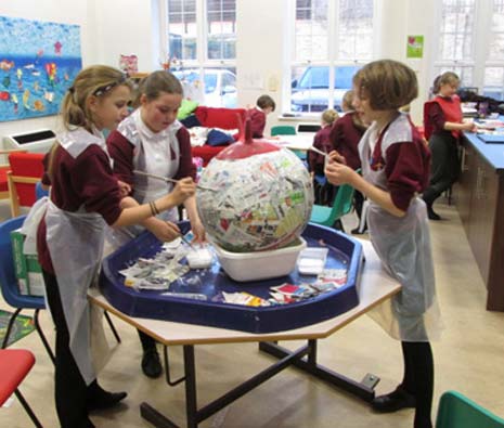 Pupils at Mary Swanwick Primary School are busy designing and making a Chinese dragon to help celebrate Chinese New Year tomorrow - Thursday February 19th.