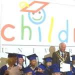 Caps and Gowns for Chesterfield Schoolchildren at the 'Childrens University'