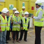 Local Schools Visit Care Home Construction Project in Chesterfield