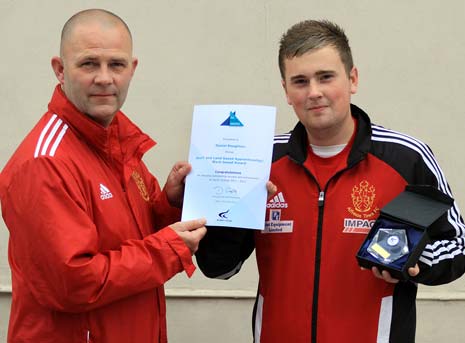 Alfreton Town Apprentice Daniel Roughton, Gains NVQ College Award