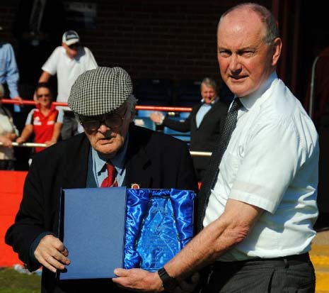 Reds Honour Their Longest Serving Supporter, Tom McRoy, 93