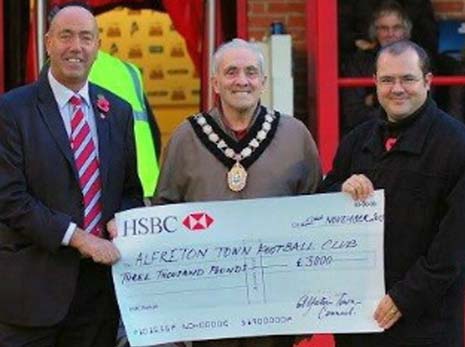 Town Council Leader Councillor Scott Walker, with Town Mayor, Councillor John Walker and Club Director David Gregory, said, The Town Council very much values the sponsorship of the club