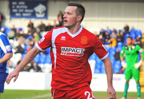 Shaun Harrad calmly slotting the spot-kick low past Chapman to register his fifth goal from seven games.