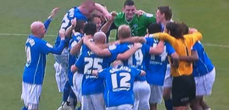Chesterfield football Club are promoted as champions of League 2