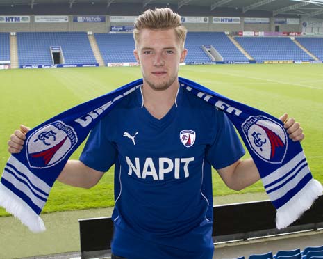 Chesterfield-born Charlie Dawes was signed from Sheffield Wednesday last summer. 