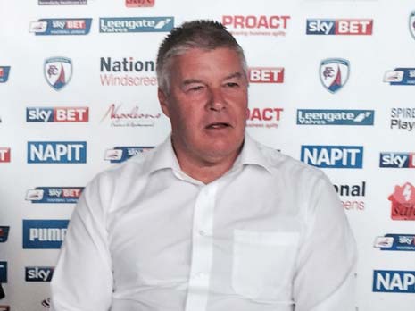 <Chesterfield Chief Executive Chris Turner has apologised to fans of the club following an FA ruling that the FA Cup second round tie against MK Dons must be replayed.empty>