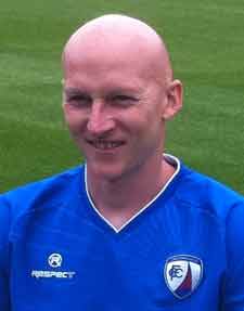 Danny Whitaker missed a penalty for Chesterfield against Exeter