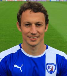 Striker Kristian Dennis (left), was also on media duty and told The Chesterfield Post that nearly a year since he signed for the Spireites, he's loving his time at Chesterfield