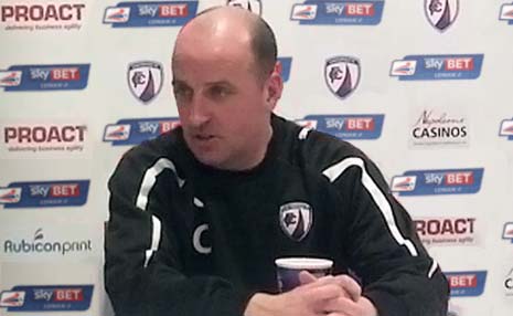 Chesterfield will take on Barnsley in front of a huge crowd at the PROACT this weekend, a game which gaffer Paul Cook told local media he was looking forward to.