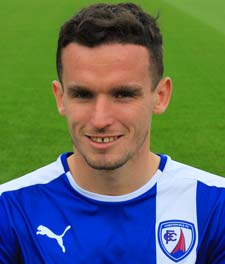 It was the Spireites who took the lead however with an absolute screamer. Paul McGinn picked up on the right and let fly with an angled drive from fully 30 yards into the top corner to Lillis' right.