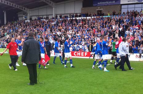 Fans behaved impeccably at saturday's title celebration game