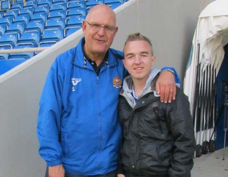 After the game I met Dagenham and Redbridge manager John Still