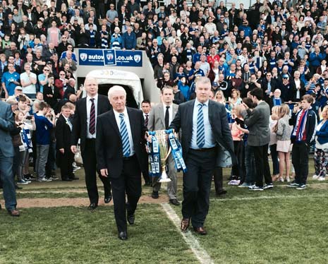 The result hands Chesterfield a third piece of silverware in four seasons and a thrilled Paul Cook reckoned the triumph 'the finest moment of his career' after the match, amid huge celebrations by players and fans alike.