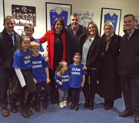 There was more recognition of past achievements - in the form of an 'Ernie Moss' room in the Hub - unveiled by Ernie and his family - and containing shirts and pictures of past glories.