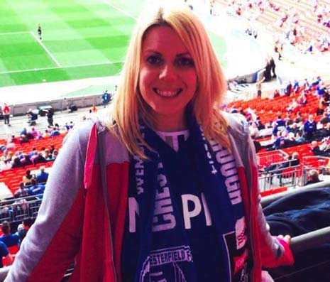 Lesley Brentnall has followed Chesterfield home and away for two decades