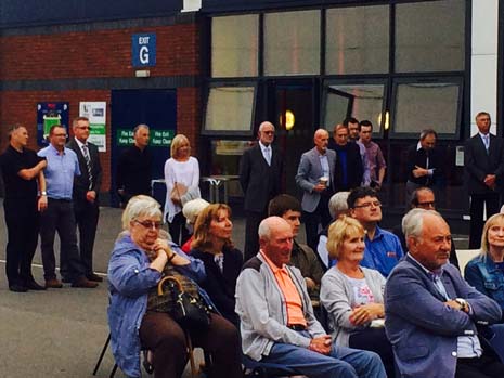 The service, on the evening before the first home game of the 2015/16 campaign, was well attended by former players, supporters and town dignitaries