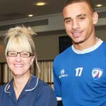 Giving Blood At The B2NET Stadium