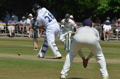 Yorkshire made the decision during lunch to enforce the follow on, and quickly Derbyshire were in trouble when Ben Slater was caught driving at a ball by Jack Brooks for just 1.