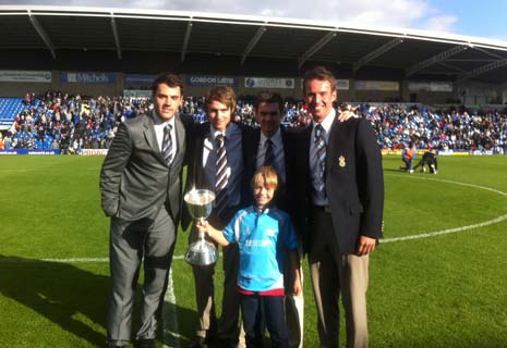 Derbyshire Cricketers Share Their Pride With The Spireites At The Proact