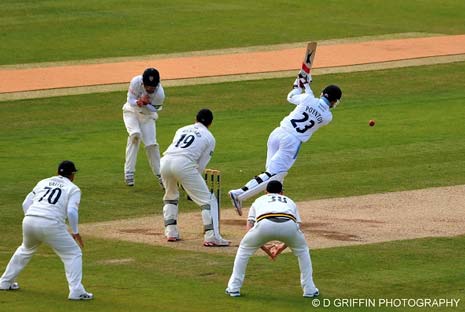 Tom Poynton held firm for Karl Krikken's side, remaining unbeaten on 58 at the close, but it wasn't enough to save Derbyshire from defeat