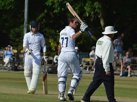 Madsen upped his rate for his next 50 runs and brought up his 100 from 139 balls, including 18 fours. 