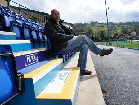 Matlock Chairman Tom Wright - I think the branded steps look great in the Twigg Stand