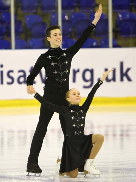 Ice dance duo Lucy Hancock, 11, and Sam Lawrence, 14, from Chesterfield, have progressed through the Learn to Skate programme at iceSheffield.