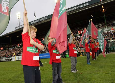 Chesterfield Panthers Under 8's team had the honour last weekend of being invited to form the Guard of Honour at the Leicester Tigers v London Irish game