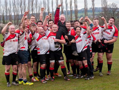 Chesterfield Panthers 1st XV have been crowned league champions - for the first time in over 25 years, following their confirmation of promotion, Chesterfield cruised to victory over Keyworth RUFC on Saturday 5th April with a 90 - 0 win.