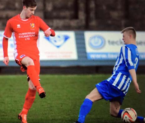 an over enthusiastic challenge - no more than that - from Greg Fitzpatrick, resulted in a freekick for the home side