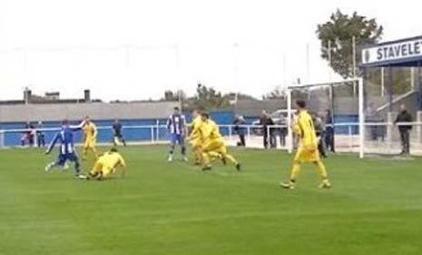 Jordan Eagers scores for Staveley