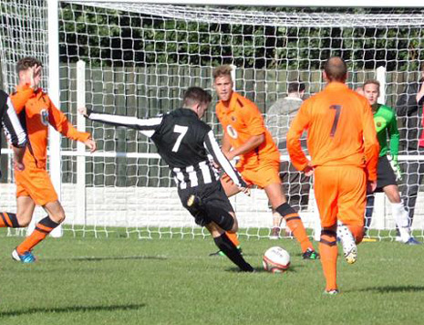 Staveley's defence stood strong throughout the game against top four side Athersley Rec