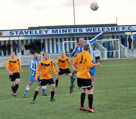 The Staveley defence stood firm early on, blocking the few half chances that Parramore's expensively assembled squad created.