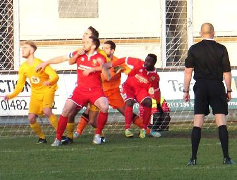 The ball was soon in his hands though and he started another Staveley attack via Brad Jones, this time who found Jahmal Smith, who in turn battled well and won a corner - but it came to nothing.