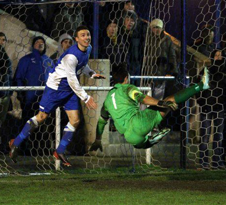 Most of the play was now in Staveley's half and the visitors came close again when Brad Jones had to head off the line to clear a header from Conor Higginson with Hernandez for once beaten.